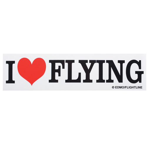 Bumper Sticker | "Iâ™¥ï¸ŽFLYING"