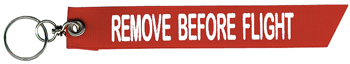 Key Chain | "REMOVE BEFORE FLIGHT" Embroidered Flag