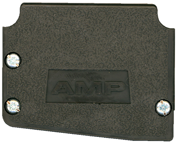 CABLE CLAMP/D connector, 37 position, size 4, 2 entry, thermoplastic material, 12.45 mm cable diameter. ROHS compliant.