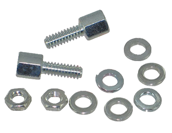 FEMALE SCREW LOCK/For D connector. 2 per bag (1 pair). ROHS Compliant.
