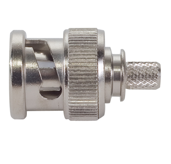 BNC Dual Crimp Plug Connector | RG 58, 58A, 58B, 58C