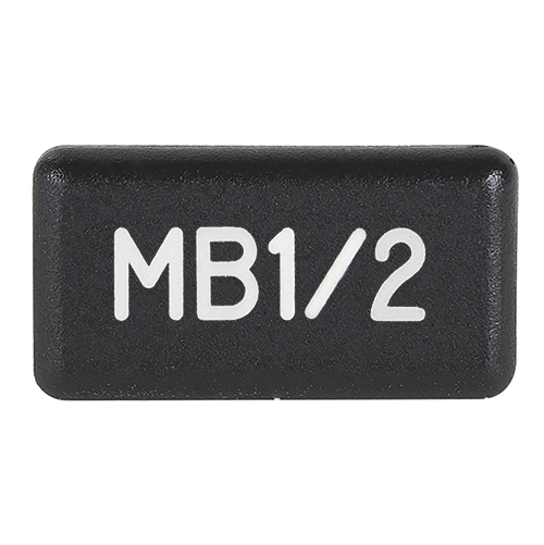 Horizontal Legend Cap | MB1/2