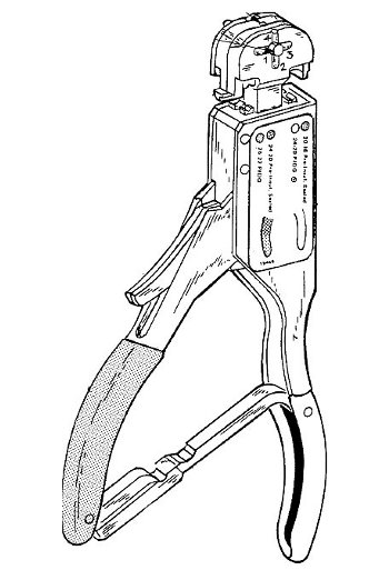 T-HEAD CRIMP TOOL/Red
