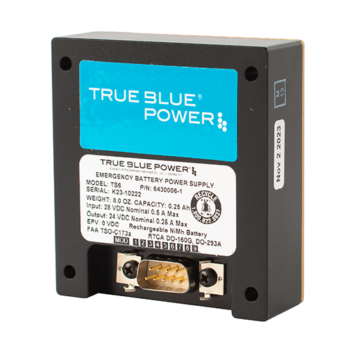 TS6 Emergency Battery Power Supply | 24 VDC, 0.25 A Output, 24-32 VDC Input