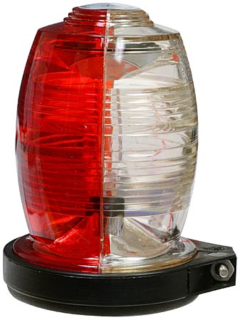 HALOGEN STROBE/Red and white, 14V