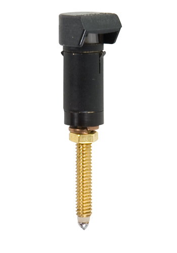 LED POST LIGHT/With nut, white short black, 28V