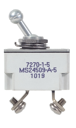 7270-1 Series Circuit Breaker | 5 Amp Rating, Toggle Actuator