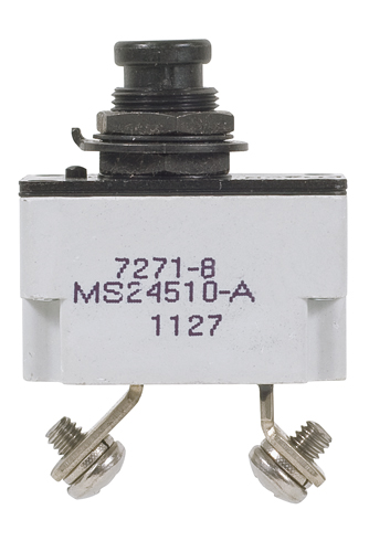 7271-8 Series Circuit Breaker | 3 Amp Rating, Push Button