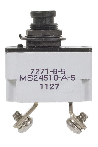 7271-8 Series Circuit Breaker | 5 Amp Rating, Push Button