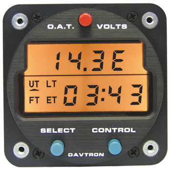 M803 Digital Clock Chronometer, O.A.T., Voltage Gauge | 14V Orange Lighting
