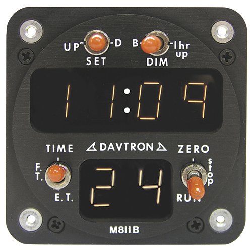 M811B Digital Clock | Flight Time Recorder, Elapsed Time Meter