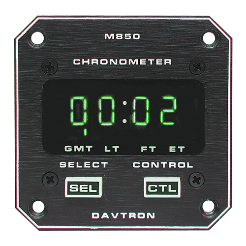 M850 Digital Clock Chronometer | 2-1/4in, 28V NVG Incandescent, 24 Hr Battery