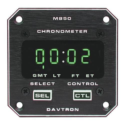 M850 Digital Clock Chronometer | 2-1/4in, 5V NVG Incandescent, Screw Locks