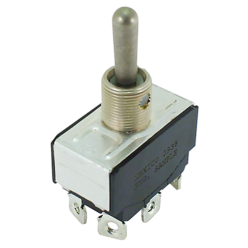 TOGGLE SWITCH/Bat-Handle; 20A/125V AC; DPDT; On-On