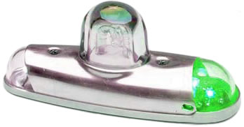 LED POSITION STROBE LIGHT ASSEMBLY/Green, 28 V 
