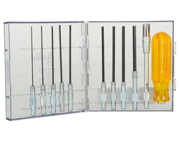 ALLEN HEX SOCKET SCREWDRIVER SET/Xcelite 11-piece, Series 99, Includes handle and extension, Sizes .050, 1/16, 5/64, 3/32, 7/64, 1/8, 9/64, 5/32, 3/16