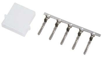 REPLACEMENT CONNECTORS/4 position, male, includes pins.