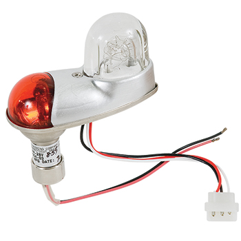 WINGTIP POSITION LIGHT/RED/14V. With anti-collision and foward position lights (lamp is 26 watts). 2.4 x 4 x 1.7