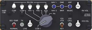 AA95-728 Single Channel Audio Controller | Cockpit Crew