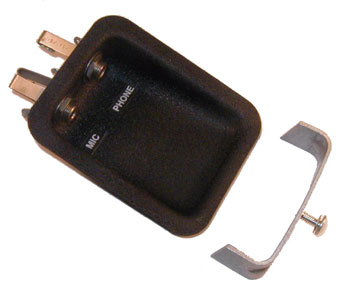 FLUSH MOUNT JACK HOUSING/Aluminum, no paint, cut-out required. Height: 1.06 Width: 2.9 Length: 3.56