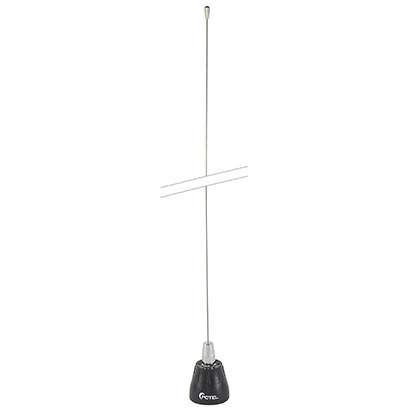 WIRE WHIP ANTENNA, FREQUENCY RANGE 108-512 MHz. Must order mount separately! 