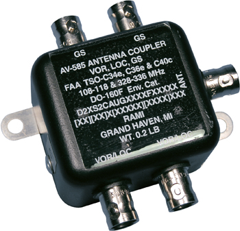 AV-585 Antenna diplexer/Splitter | 22 VOR/LOC & 2 GS outputs