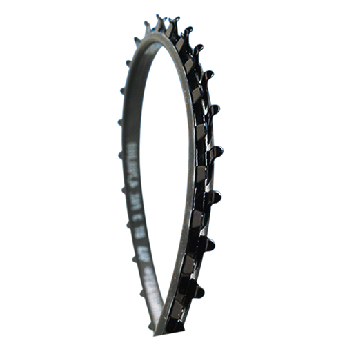 GROMMET EDGING/Spring Fast, Black 2-Axis. 