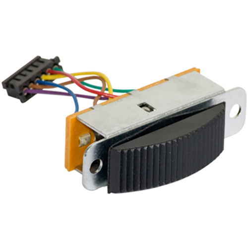 MOM LOCK SLIDE SWITCH/BLACK CAP/TEFLON WASHER & 6 PIN MINI P - CIXML-6C