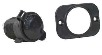 CIGARETTE SOCKET/Includes cap and bracket, 12 VDC 