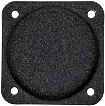 COVER PLATE/2 1/4 diameter. Black aluminum.
