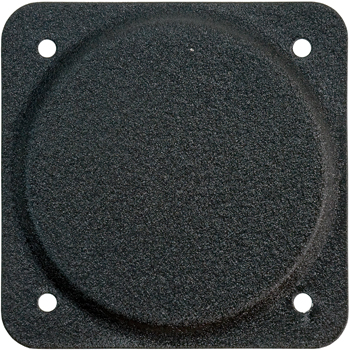 COVER PLATE/3 1/8 diameter. Black aluminum.