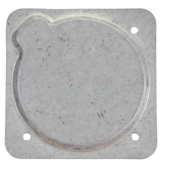 COVER PLATE/Aluminum, no paint. For use with altimeter or VSI