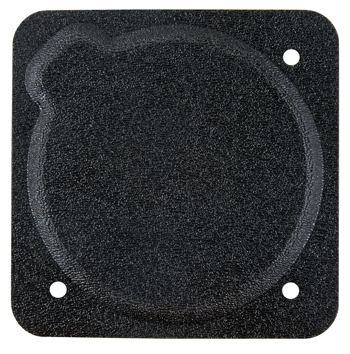COVER PLATE 3-1/8 cutout. Plastic. Fire Retardent. For use with altimeter or VSI.