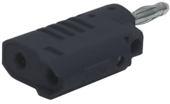 BANANA PLUG CONNECTOR/BLACK