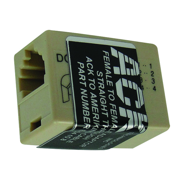 RJ11 MODULAR COUPLER/For use with E-04.