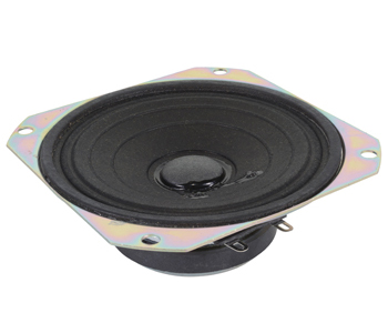 AIRCRAFT SPEAKER/4 square speaker, 8 ohms, 12 watts.