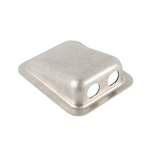 SURFACE MOUNTED HOUSING/2 hole, aluminum, no paint. For use with Bose 6 pin jack.