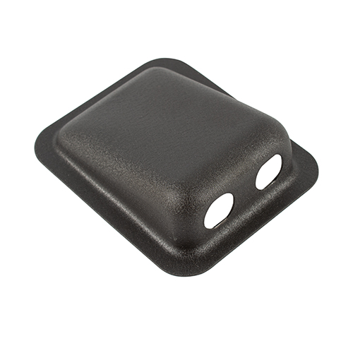 SURFACE MOUNTED HOUSING/2 hole, black. For use with Bose 6 pin jack