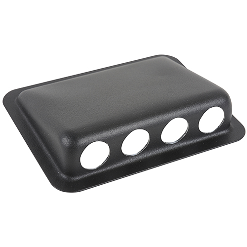 JACK HOUSING/4 hole (.687 diameter) surface mounted/Black aluminum/For use with NEXUS TJT-120