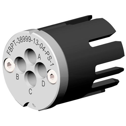 FiberChek Inspection Plug | Size 13-04 Plug-Sockets, Size 16 Contacts | For 38999 Type III Guides