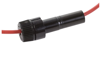 Heavy Duty In-Line Fuse Holder | 14AWG, 15in Loop, Red Wire