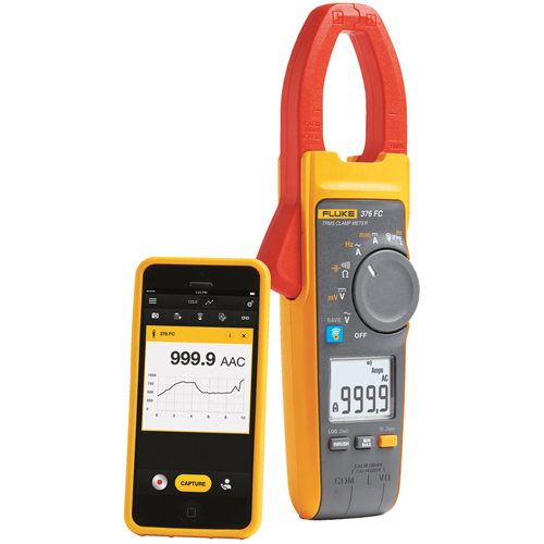 TRUE RMS AC/DC CLAMP METER with iFLEX/CAT IV 600 V, CAT III 1000 V, min-max-average recording, inrush measurement technology, backlit display, three year warranty, includes soft carrying case.