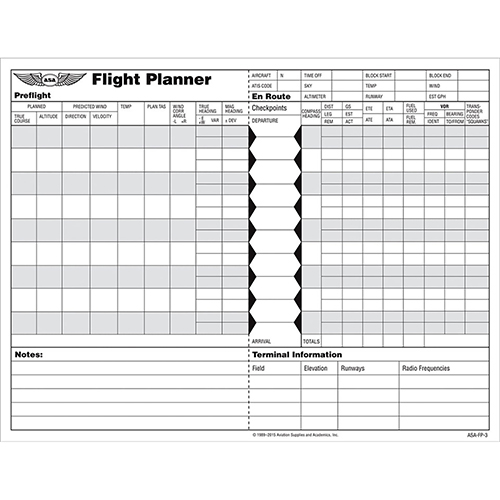 Flight Planner Pad