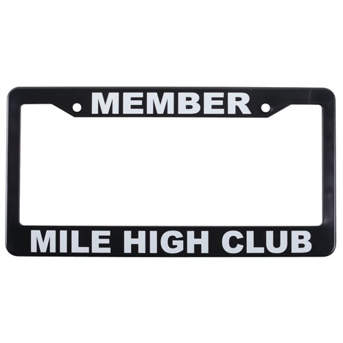 LICENSE PLATE FRAME/MEMBER MILE HIGH CLUB