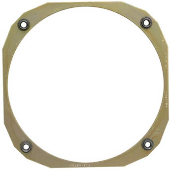 NUT RING/Instrument mounting nut ring with brass screw and nylon locking patch. Size: 2.250/6-62