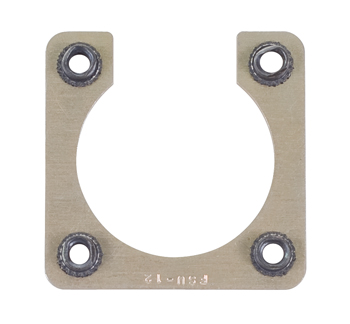 NUT RING/Shell size 12, 4-40 Aluminum alloy-anodized, self locking nut, steel cadmium plated.