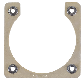 NUT RING/Shell size 20, 4-40 Aluminum alloy-anodized, self locking nut, steel cadmium plated.