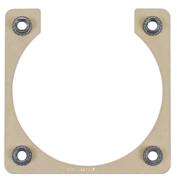 NUT RING/Shell size 22, 4-40 Aluminum alloy-anodized, self locking nut, steel cadmium plated.