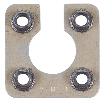 NUT RING/Shell size 6, 4-40 Aluminum alloy-anodized, self locking nut, steel cadmium plated.