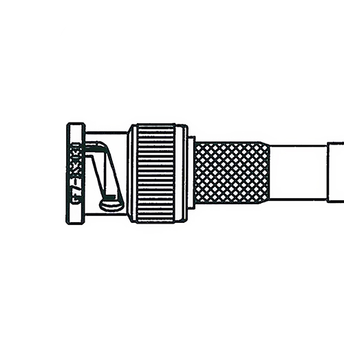 GF7-BS303D BNC Coaxial Connector | Straight, Male, 75 Ω, DC to 3 GHz, 500 Vrms